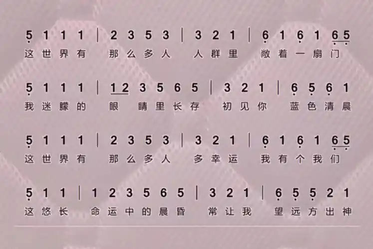 卡林巴21键拇指琴简谱流行曲