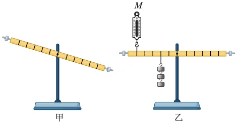 小明利用如图甲所示的装置来探究杠杆的平衡条件