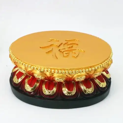 莲花底座佛像加高台观音底座佛祖神像垫台佛n具佛堂用品树脂供座