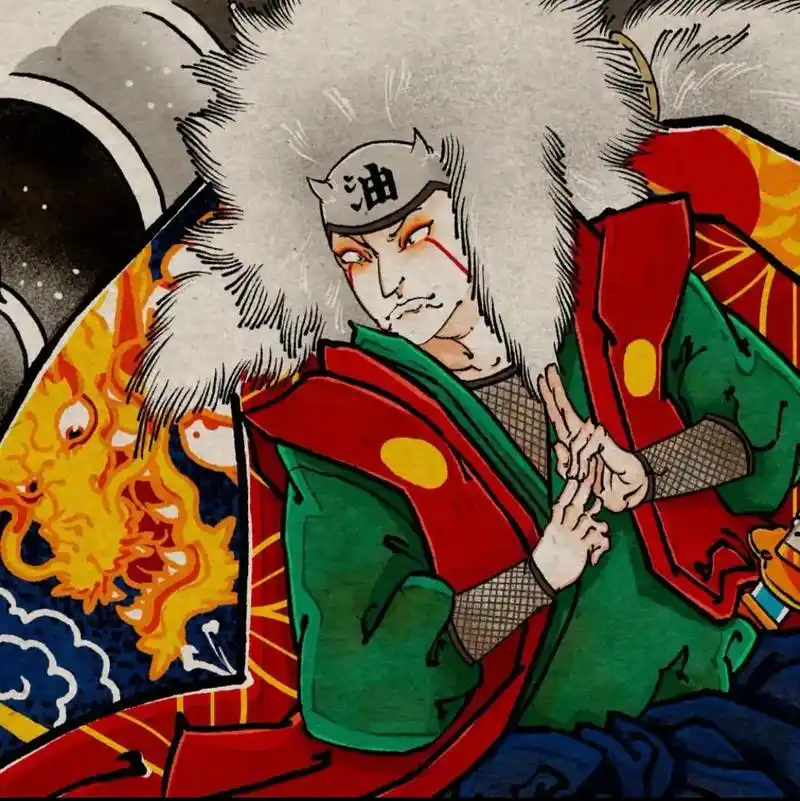 自来也满背#学纹身 #原创手绘 #日式老传统 #老传统纹身  - 抖音