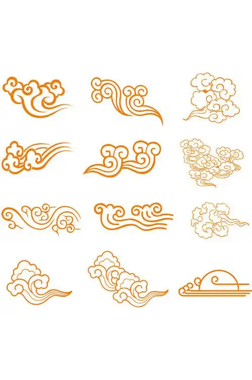 高端红色祥云云纹图案矢量素材立即下载立即下载中式中国风祥云云纹