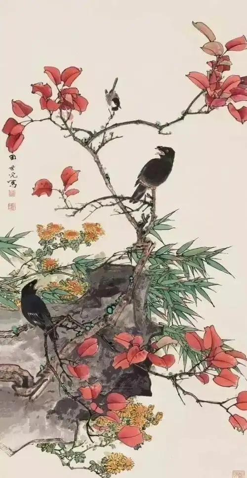 清晨阅读丨田世光重现失传300多年的双钩重彩技法