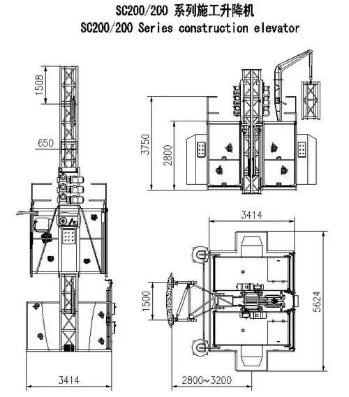 供应吉林辽源施工升降机sc200/200