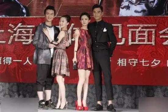 周冬雨,陈晓,赵丽颖,朱梓骁,于正,潘安子出席.