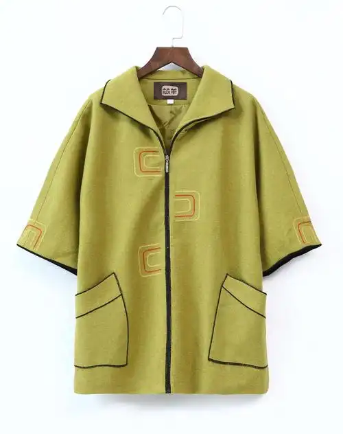 中国草绿色春秋外套