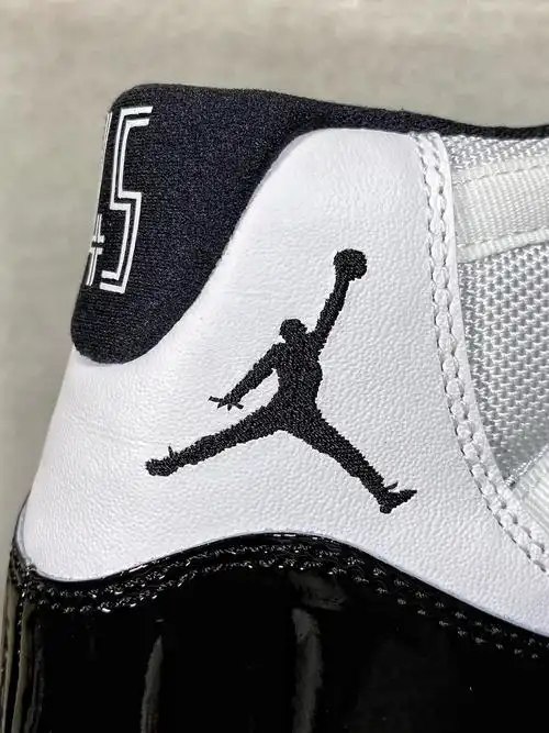 jordan 11 "concord"黑白 康扣 2018版材料 货号:378037-100_aj特供版