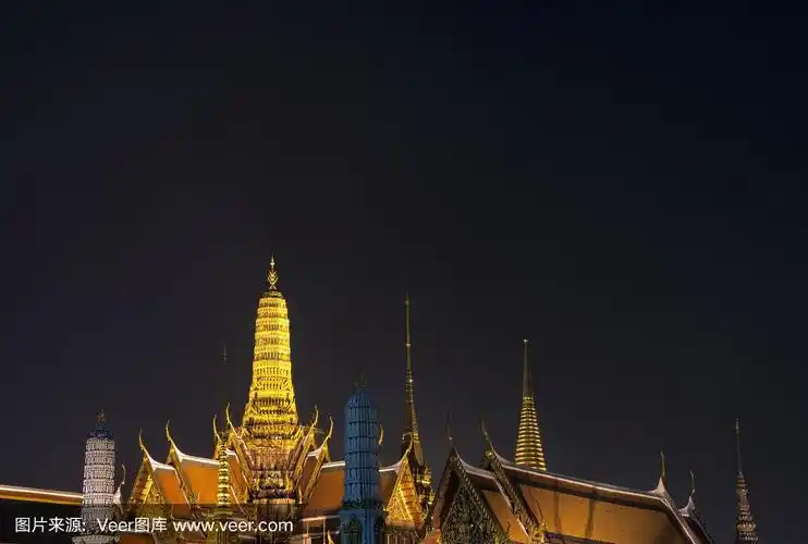 泰国曼谷大皇宫之夜