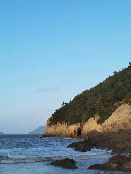 温岭风光松门水桶岙沙滩