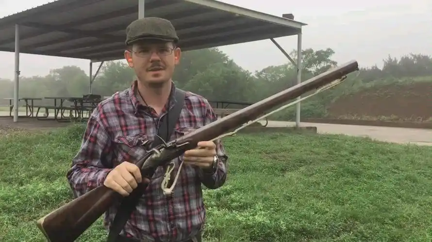 英国褐贝斯燧发枪卡宾版射击