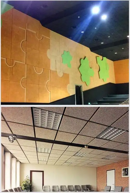 木丝吸音板木质隔音板墙面酒吧背景墙ktv吊顶装饰阻燃水泥木丝板 15*