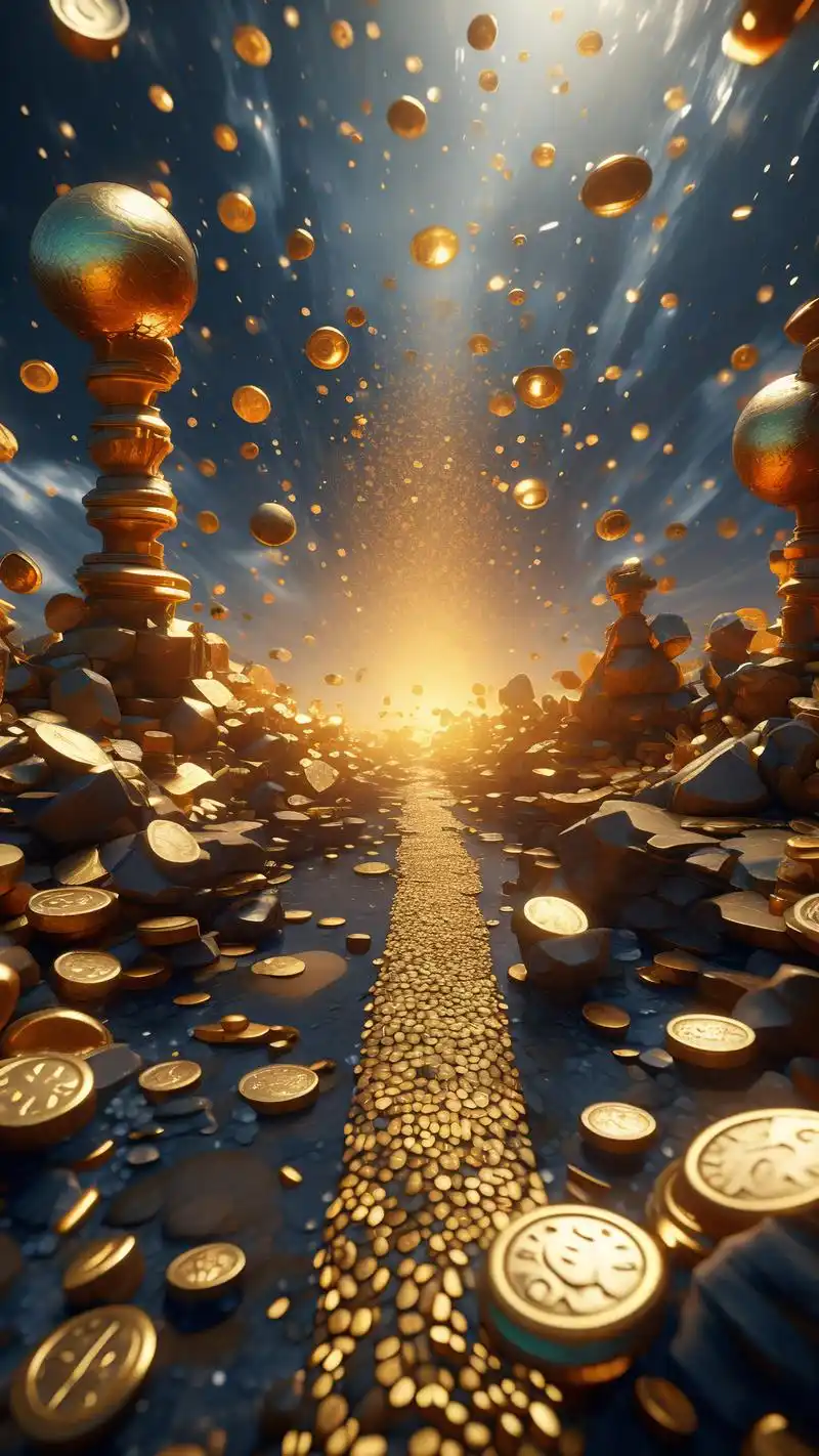 这些壁纸设计精美,金币元素闪耀夺目,仿佛财富就在眼前.
