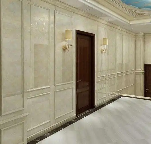 一折新型装饰材料 室内墙面板_房屋装修材料集成墙板墙面竹木纤维室内