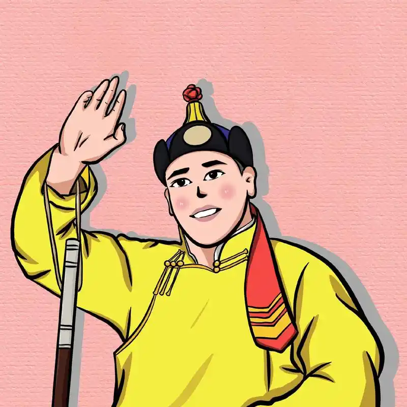 蒙古文字图  #手绘头像约稿 #蒙古元素插画#祝大家新的一 - 抖音