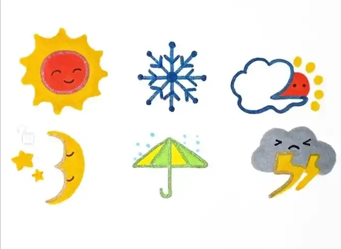 数字天气简笔画 - 美篇