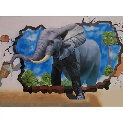 > 3d立体壁画