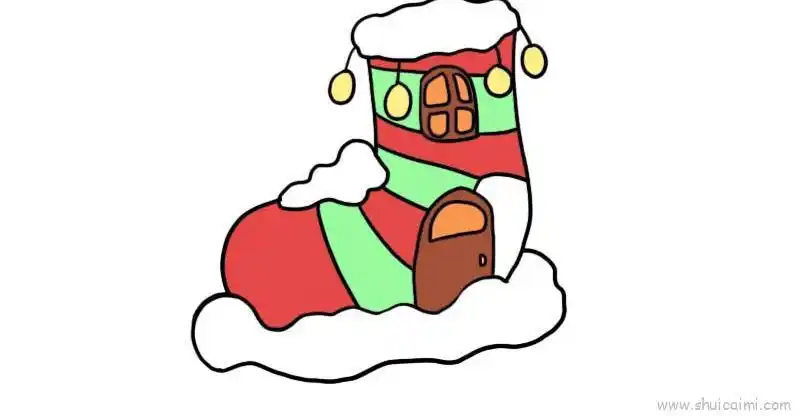 袜子儿童画怎么画 袜子简笔画顺序