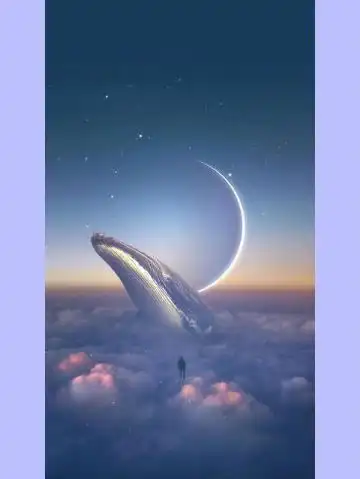 星空鲸落壁纸