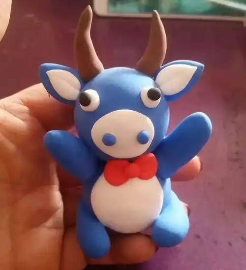 牛年专属手工简单易上手的黏土小牛