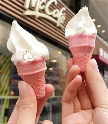 可爱到爆炸的麦当劳儿童mini冰淇淋,据说只有小朋友才能领?