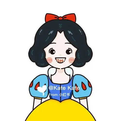 迪斯尼公主简笔画白雪公主