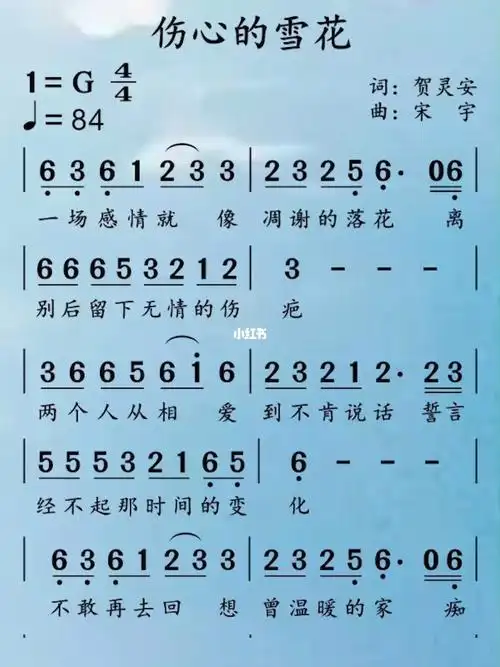 伤心的雪花雪下的那么深下的那么认真