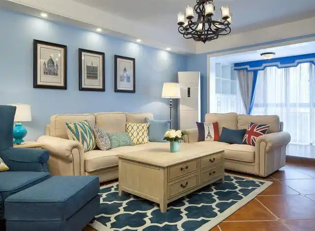 合肥家装-如梦般的地中海风格客厅