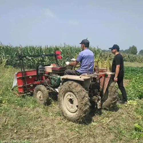 拖拉机带单行玉米大豆割晒机 辣椒水稻割倒机 拖拉机前置割晒机