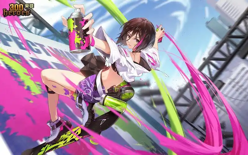 【300英雄新皮肤】三笠-街头涂鸦,本期奖池终极大奖,咱们村本期最好的