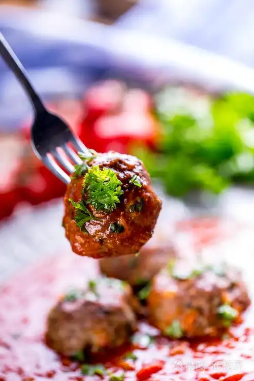 肉丸子意大利和地中海美食s肉球