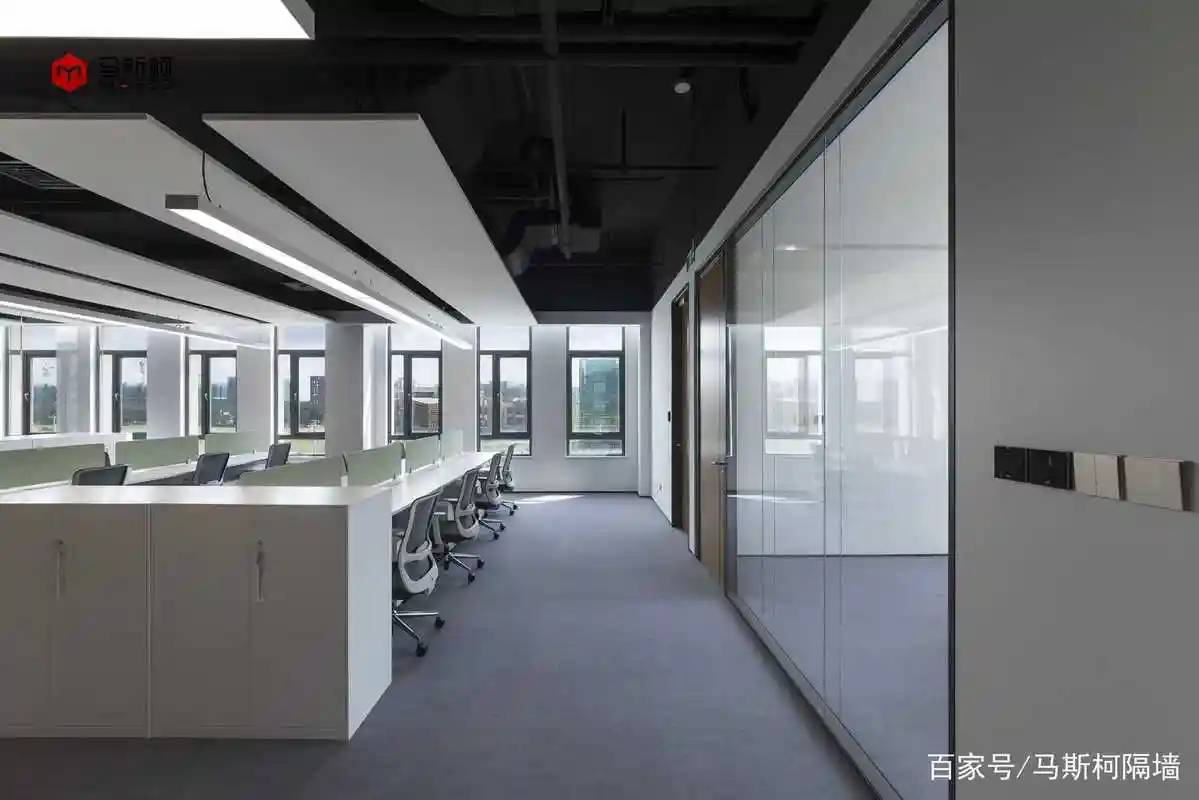 办公室玻璃隔断 办公空间设计 百奥赛图空间隔断案例-马斯柯隔墙