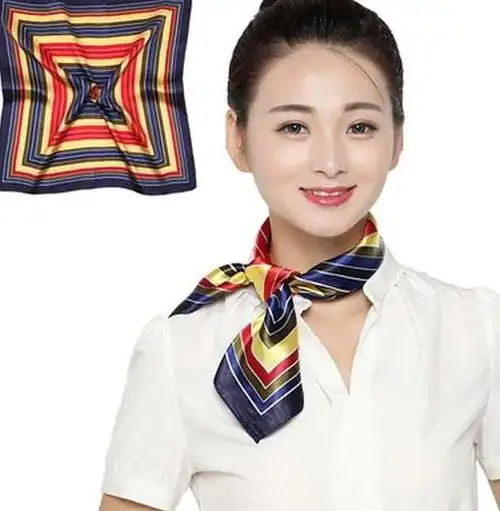 空姐脖子上总是系着一条丝巾,到底干嘛用的?