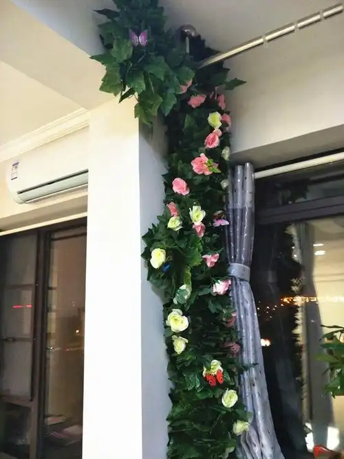 管道装饰美化下水管子遮挡罩空调线管道装饰创意美化落水消防排水管绿