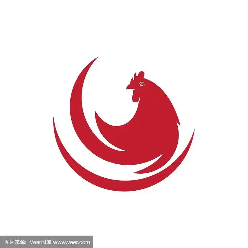 鸡插图图标矢量设计