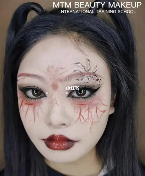 万圣节妆容适合新手的个性女巫