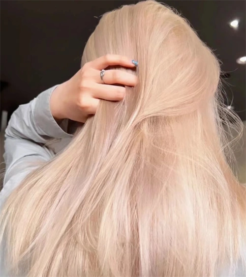 充满少女感的玫瑰金 女团发色谁染谁好看_染发发型 - 美发站