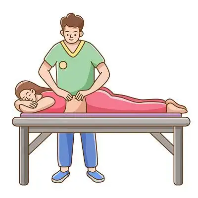 卡通医疗护理康复恢复健康插画素材png