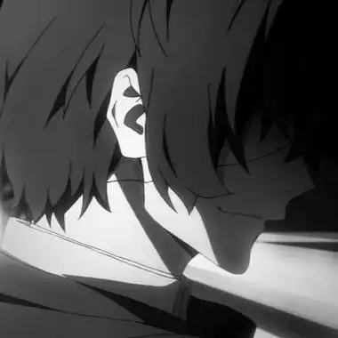 二次元丧系男头/黑白_微信头像_我要个性网