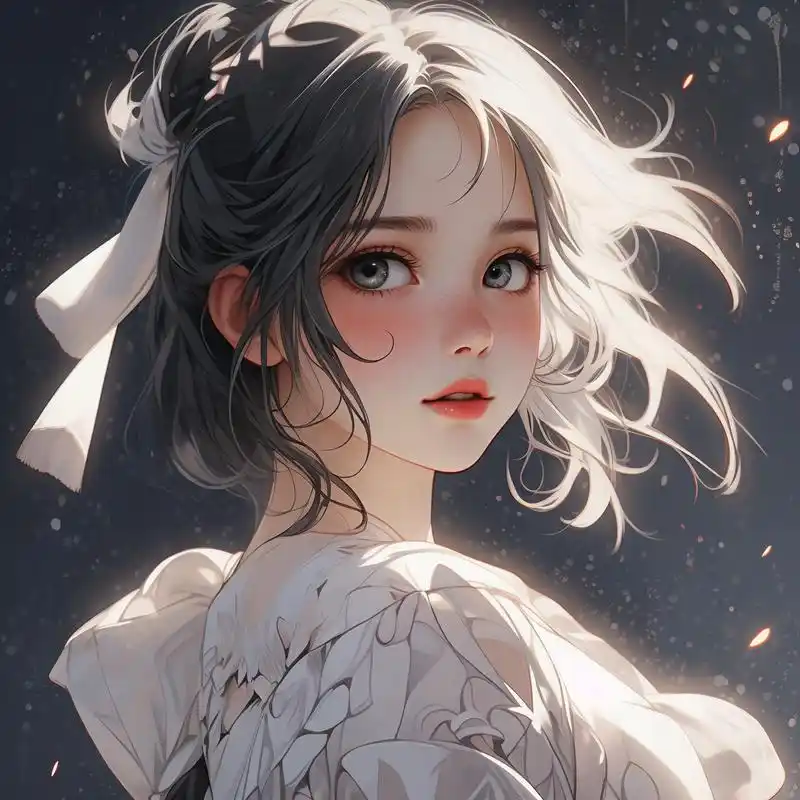 模糊动漫女生头像78梦幻般的朦胧美