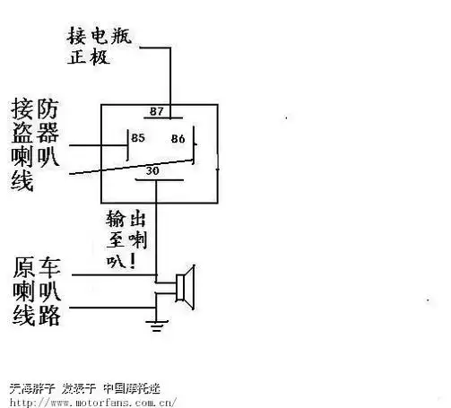 把商家送的分频电容串联到喇叭正极连线上_接线图分享