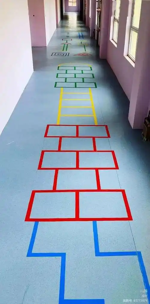 地面小游戏幼儿乐翻天大名县幼儿园全面推广室内地面游戏