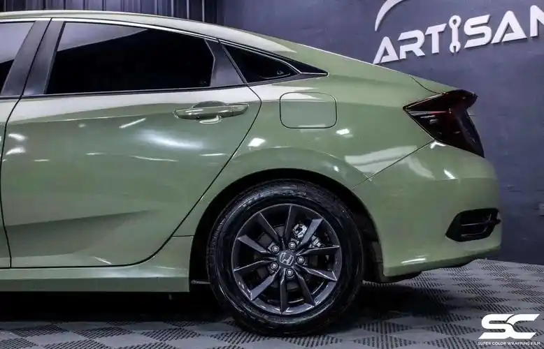 思域:sc改色膜水晶卡其绿