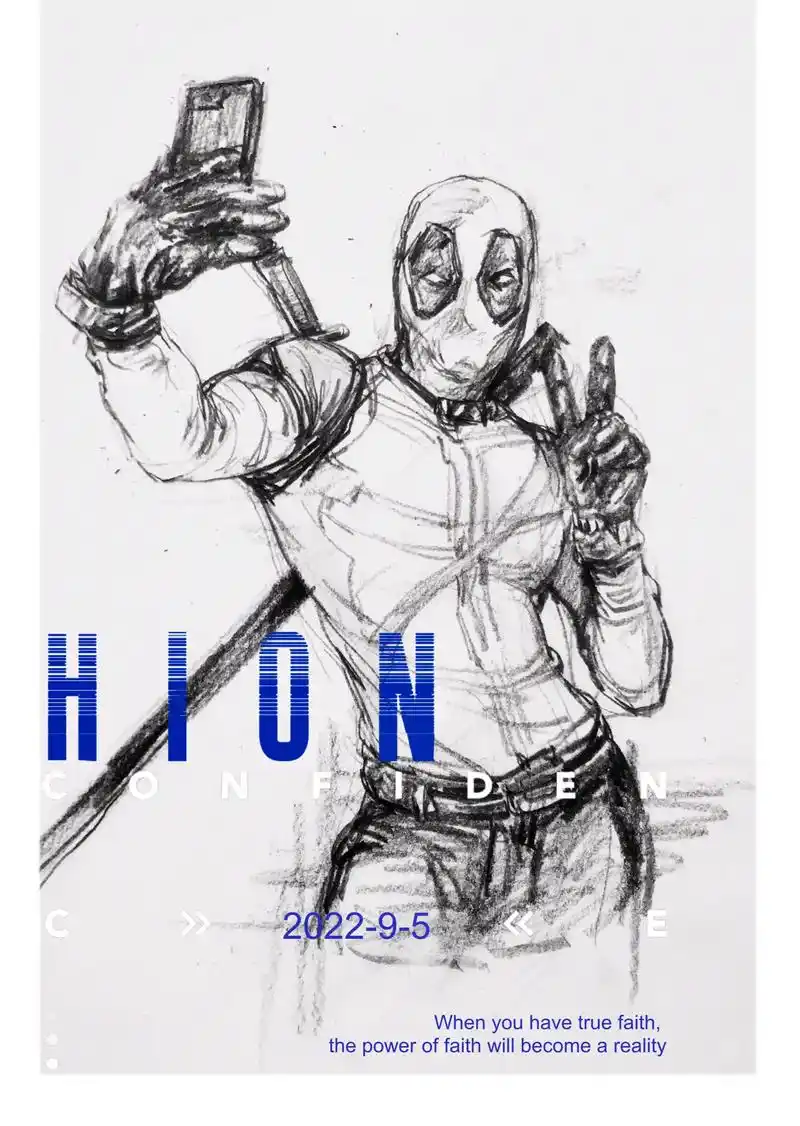 凯爷-死侍#美术生 #画画 #速写#死侍 - 抖音