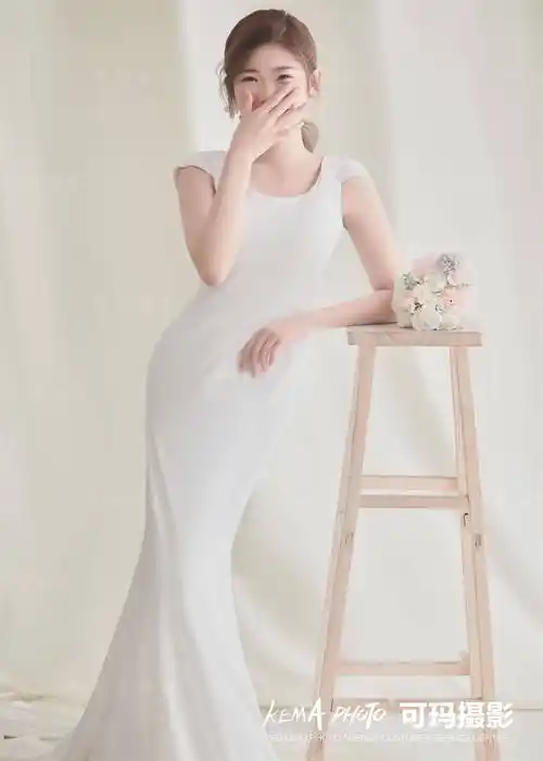合身即优雅轻松自由不被束缚的鱼尾婚纱