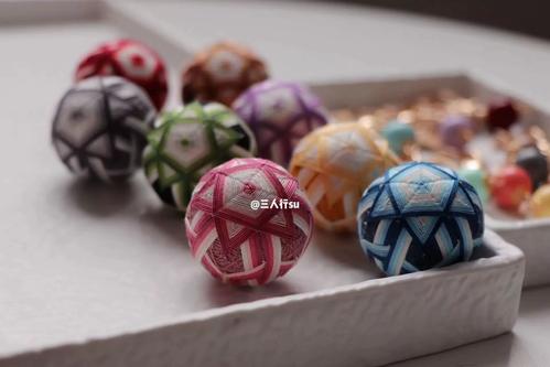 星落 新手可 三人行原创手鞠球包挂小车挂材料包含教程 周长11cm