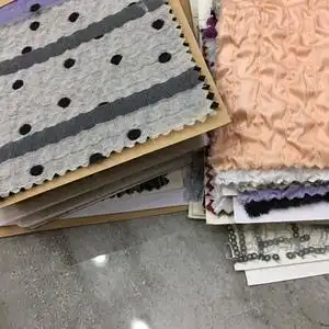 面料小样布卡40份服装材料学布料课认识布面料学习面料参考资料