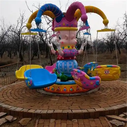儿童24座旋转飞椅户外大型网红游乐项目玻璃钢材质图片