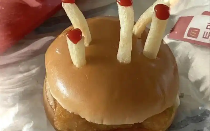 汉堡薯条版蛋糕