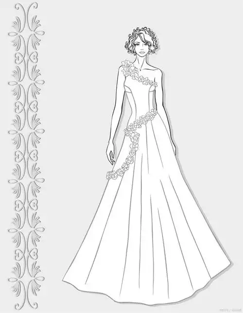 告别单调!让你的礼服素描瞬间升级!
