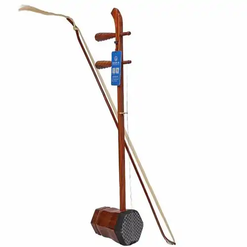 北京星海二黄二胡乐器87023e红铁木豆材质原木京二胡