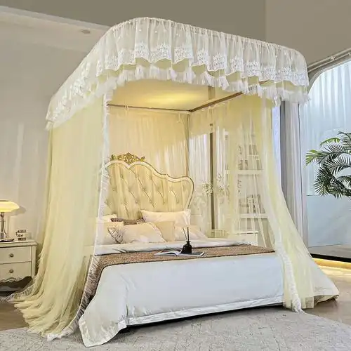 公主18m15网纱防蚊加密灰色风白家用夏季蚊帐蚊帐